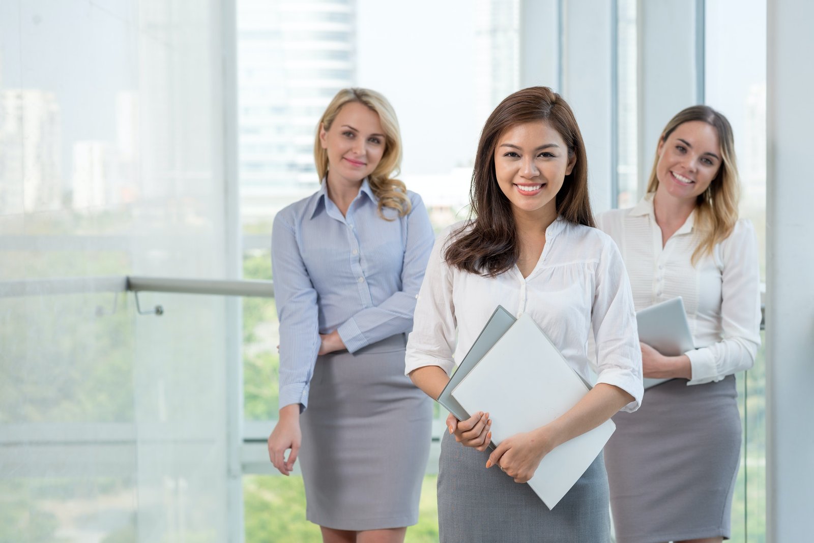 Pretty Leader Of Business Team
